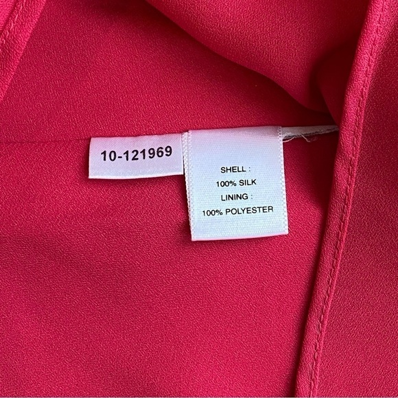 Ann Taylor Pink Silk Animal Print Shift Dress Size 8 - Picture 10 of 13